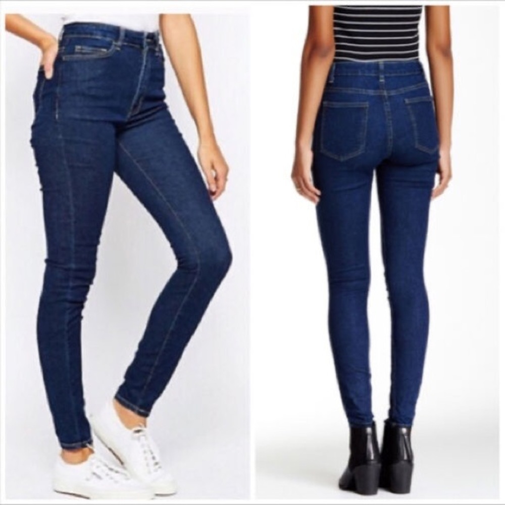 American apparel women's dark stone wash pencil jean size 28 RSADS300